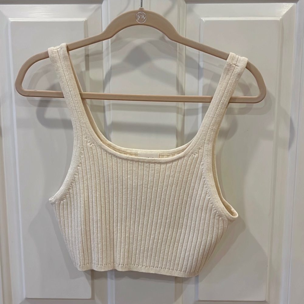 Aritzia Sweater Knit Cropped Tank